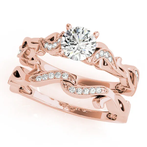 Engagement Ring With Twisted Shank - TN51109-E