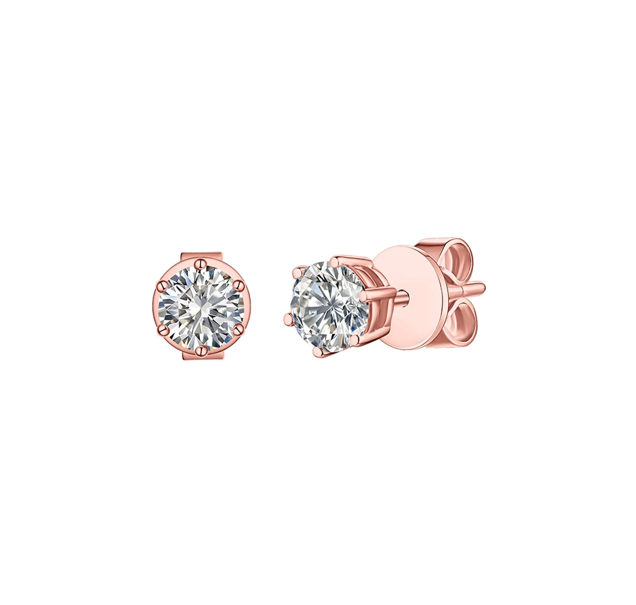 Essentials 0.80ct Solitaire Earrings <br> E-00122WHT