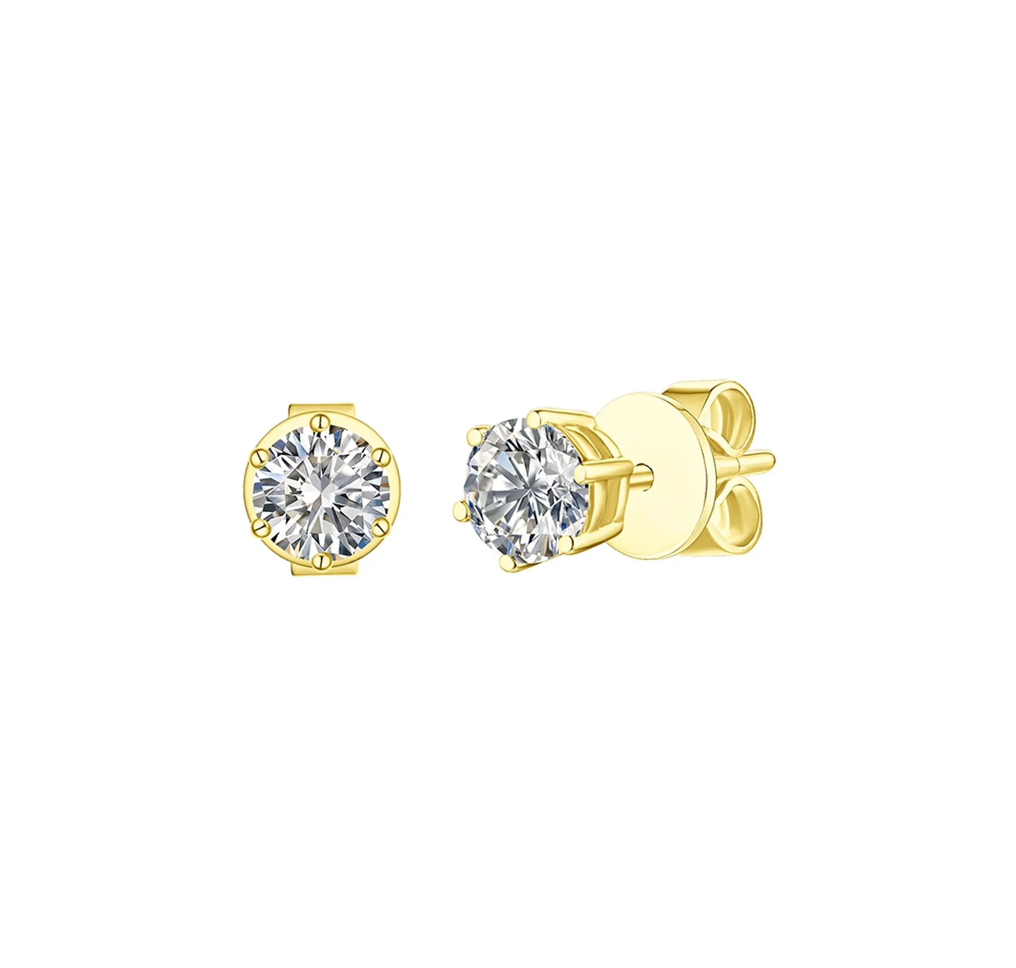 Essentials 0.80ct Solitaire Earrings <br> E-00122WHT