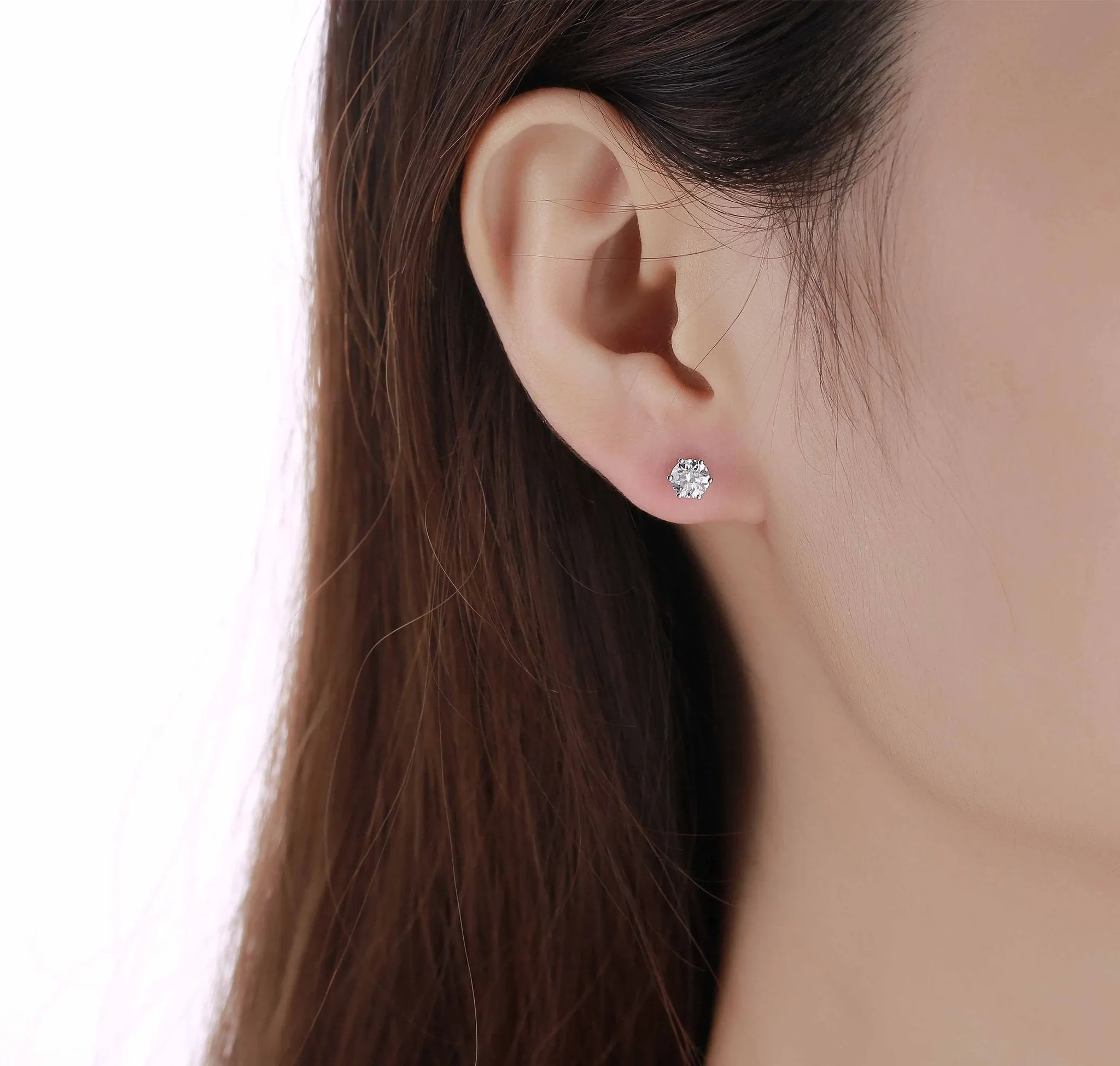 Essentials 0.80ct Solitaire Earrings <br> E-00122WHT