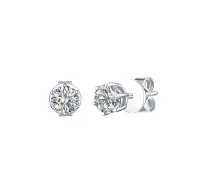 Essentials 0.80ct Solitaire Earrings <br> E-00122WHT