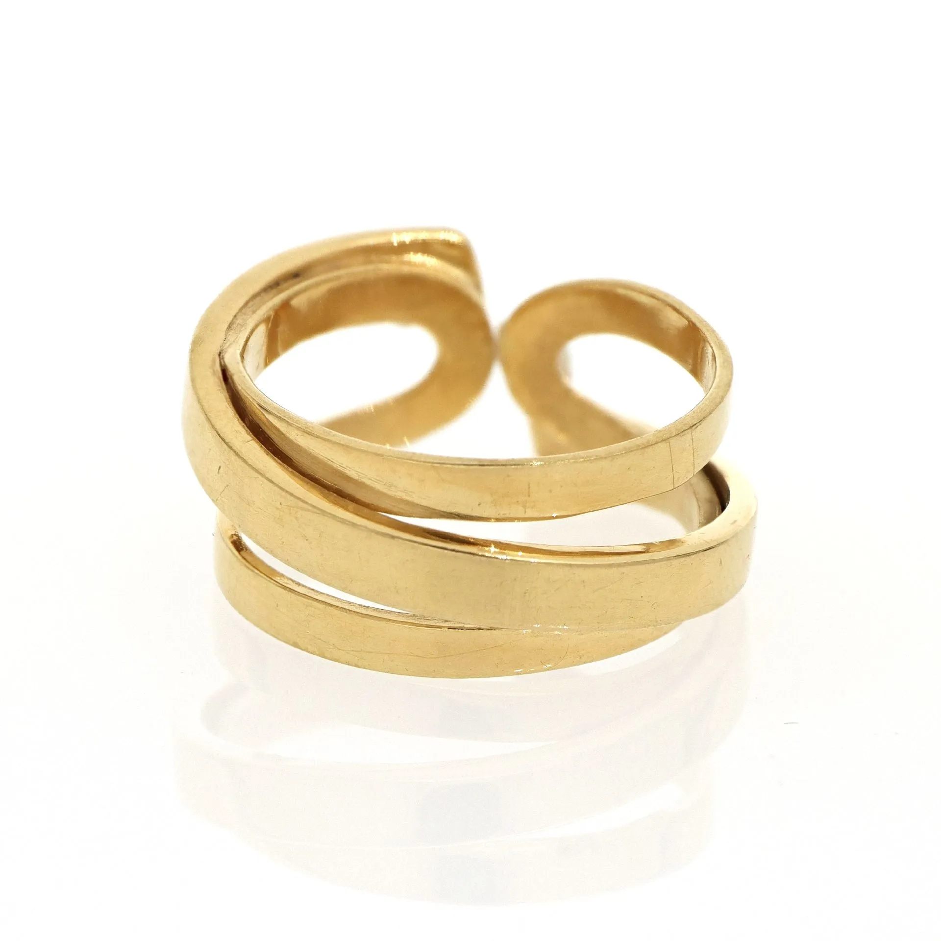 Etna gold twisted ring
