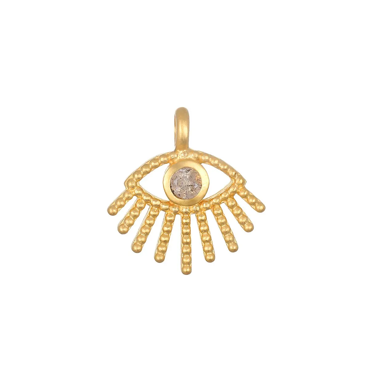 Evil Eye Labradorite Charm