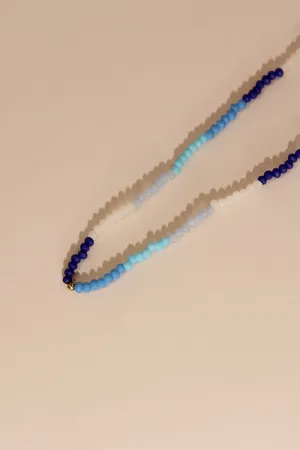 EXPRESS SUNSHINE BEADED NECKLACE OLD TOWN BLUE