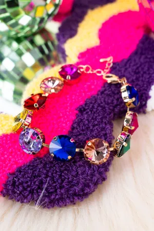 Eye Candy Crystal Goldtone Bracelet