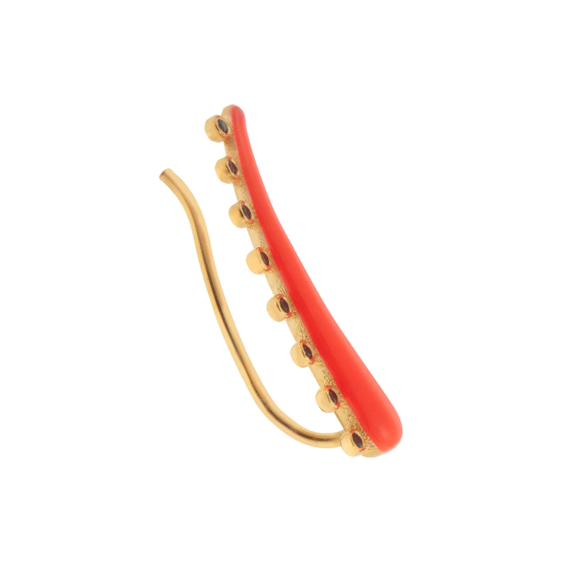 Eyeliner Ear Cuff Orange