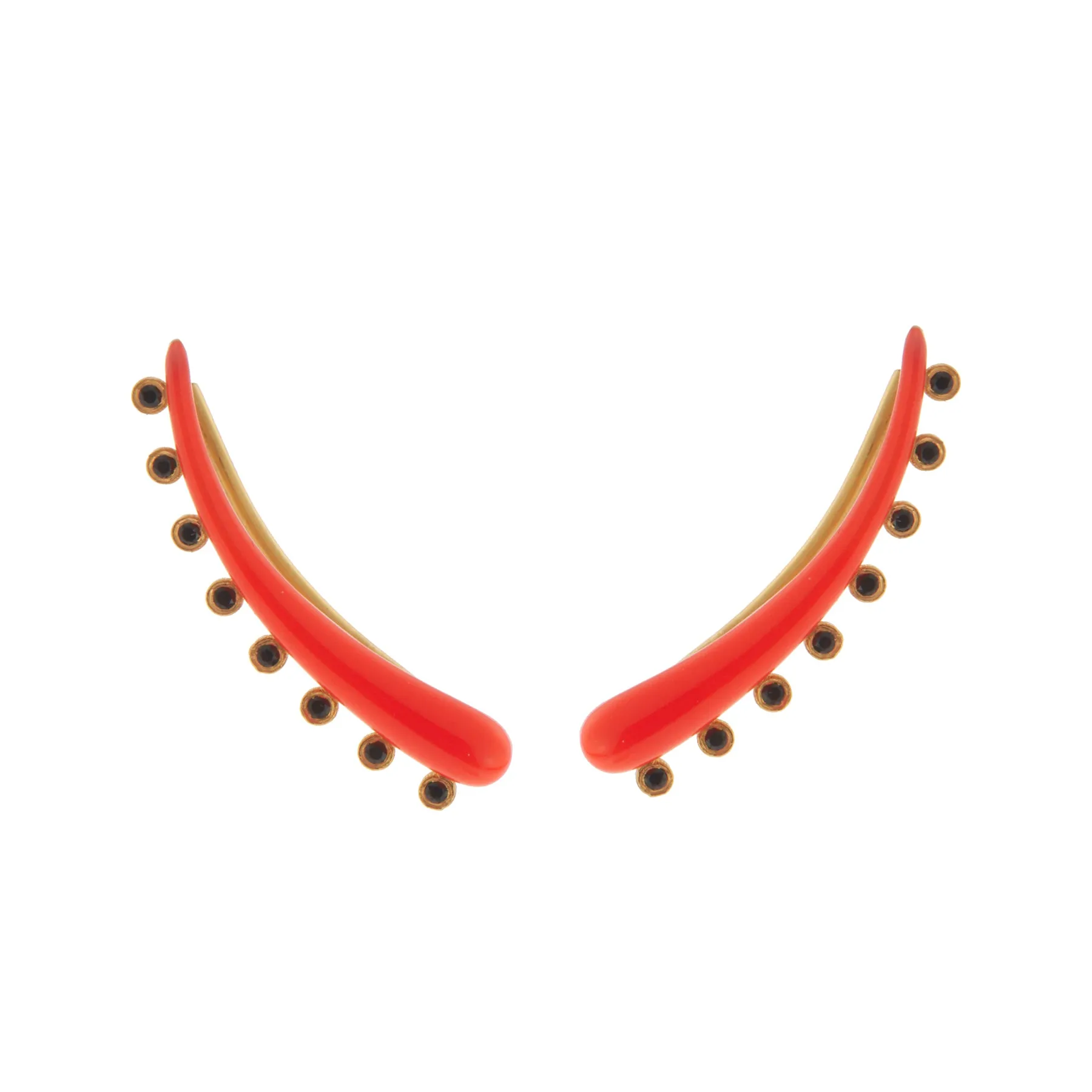 Eyeliner Ear Cuff Orange