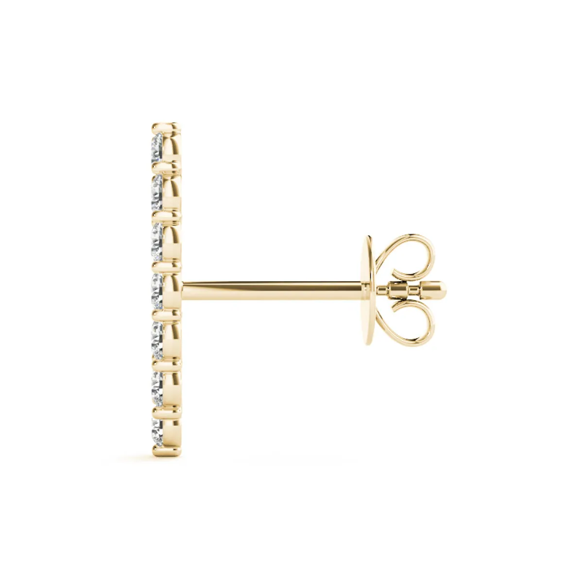 Five-stone Diamond Ear Climbers