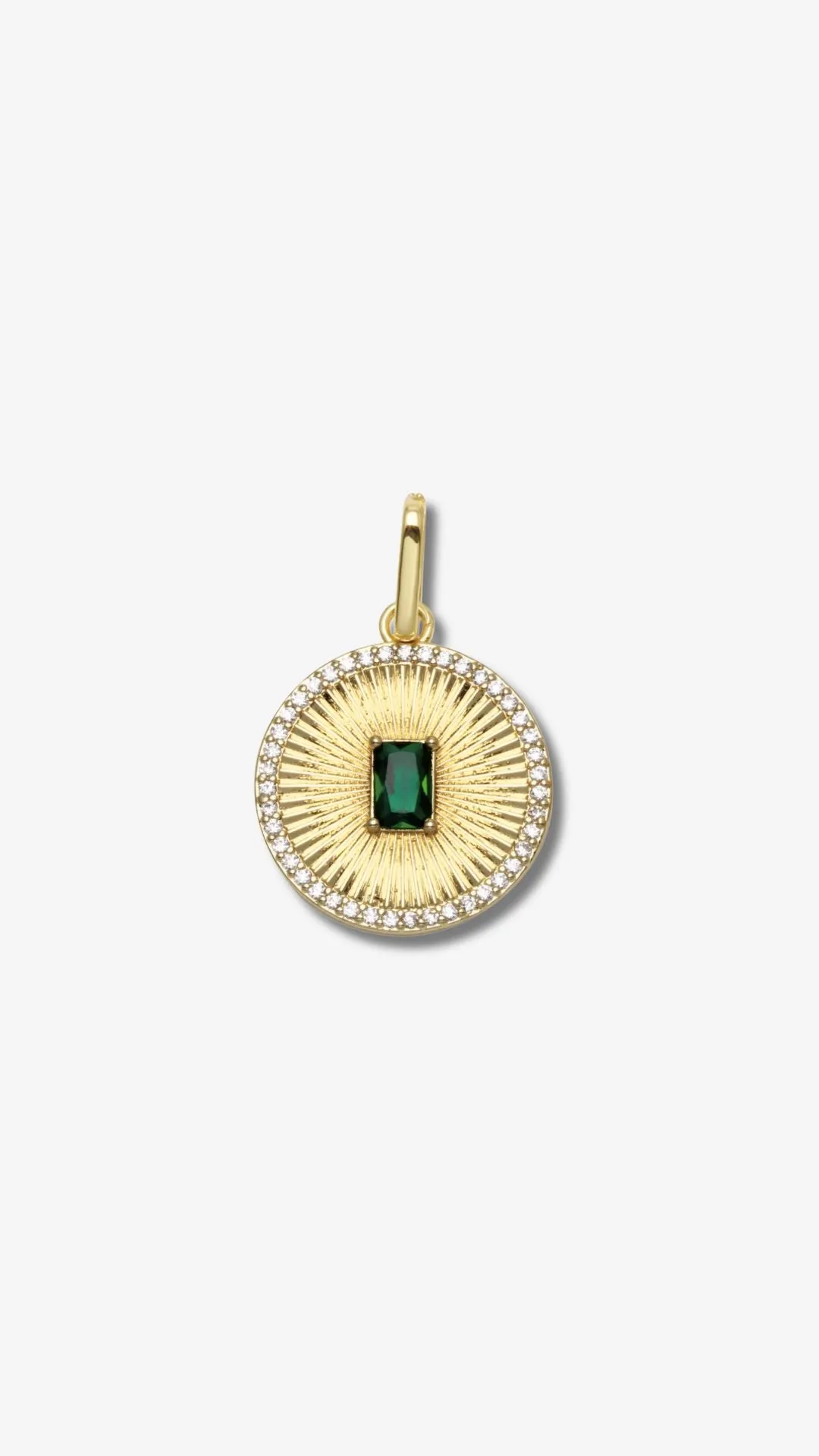 Fluted Gem Charm