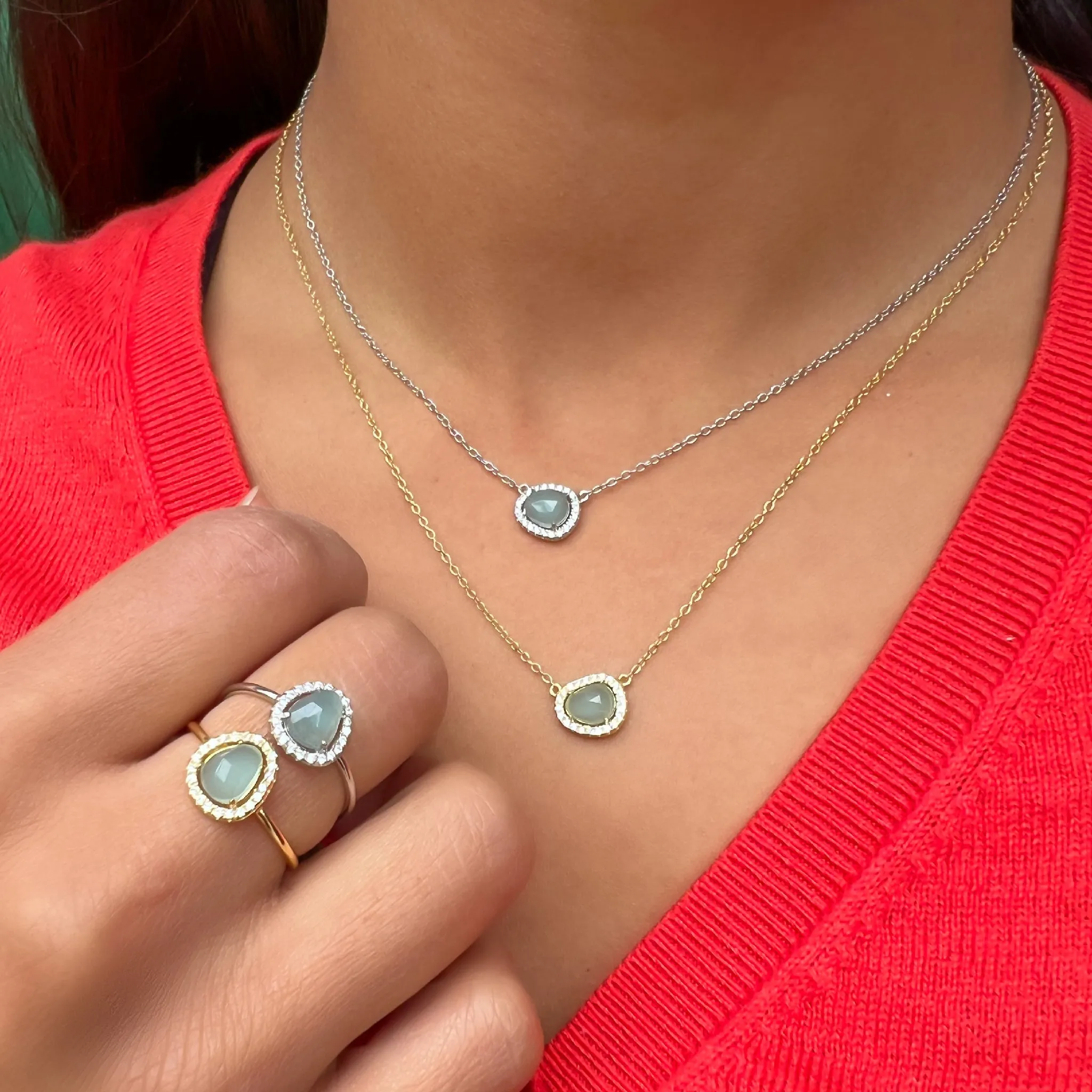 Free Form Aqua Ring