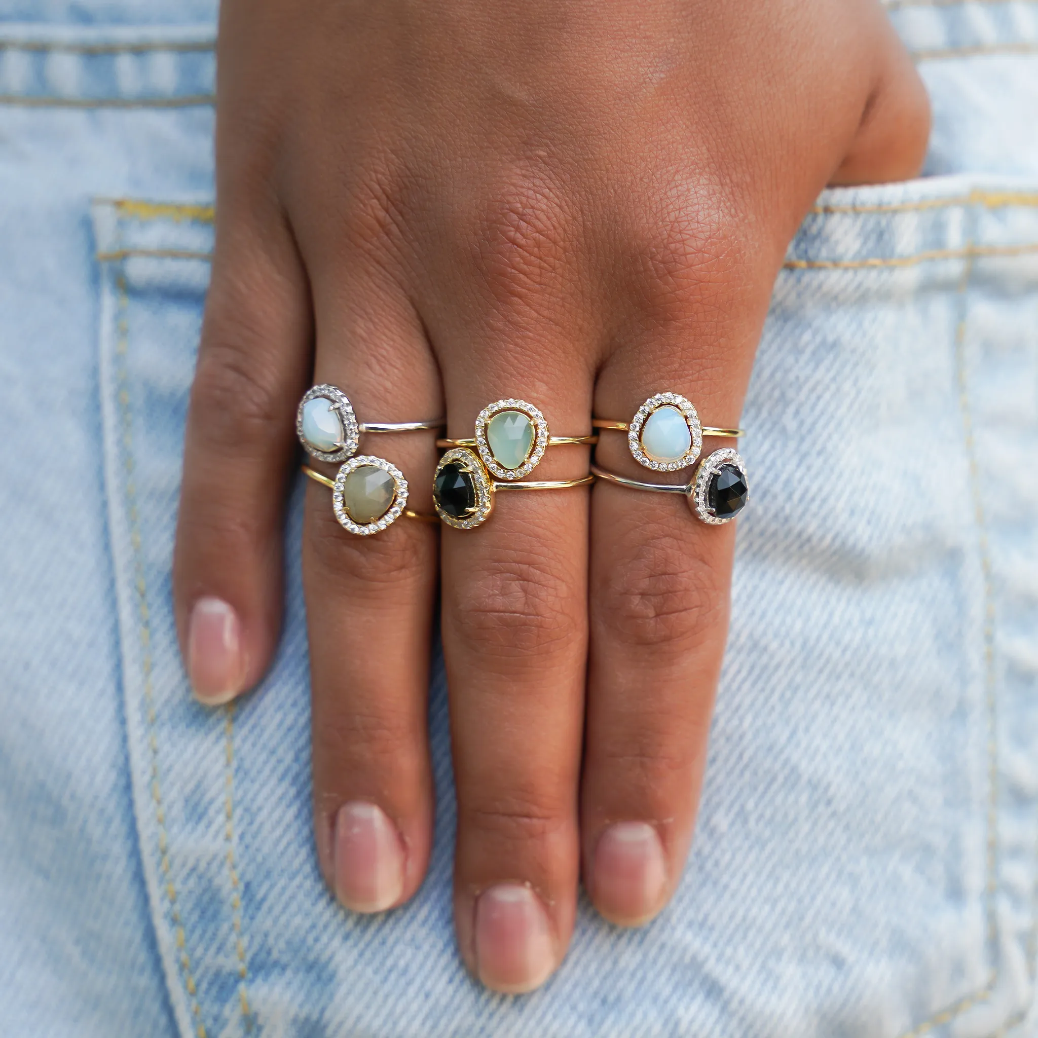 Free Form Aqua Ring