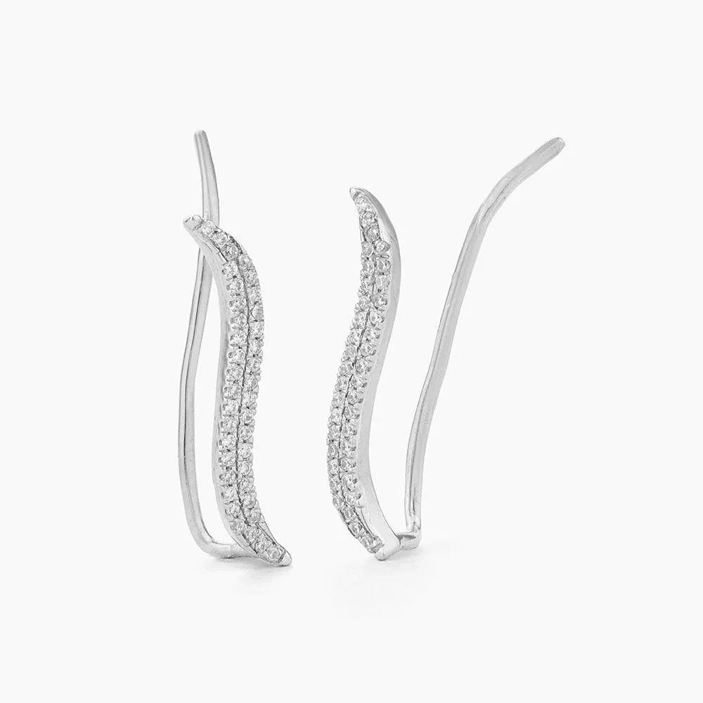 Freeform Ear Climber Earrings