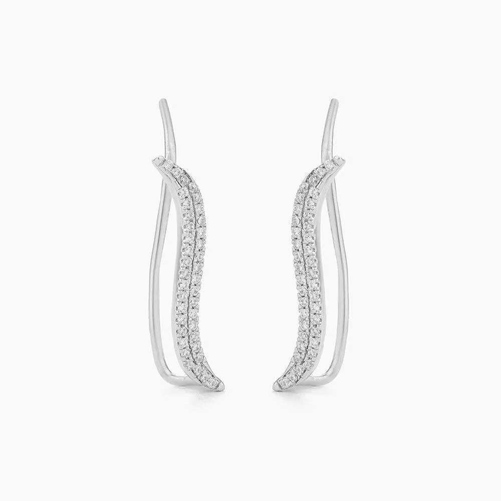 Freeform Ear Climber Earrings
