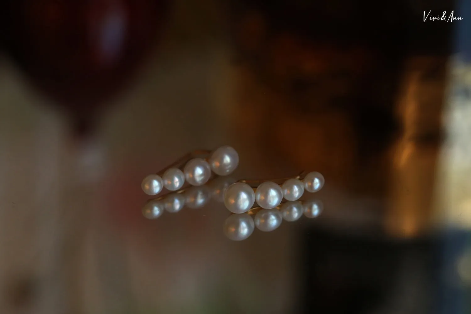 Freshwater Pearl Climber Earrings 18K Gold Over Sterling Silver Post