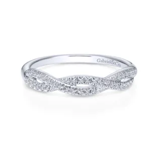 Gabriel & Co. Twisted Diamond Wedding Band