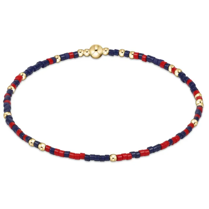 Gameday Hope Unwritten Bracelet Navy/Bright Red