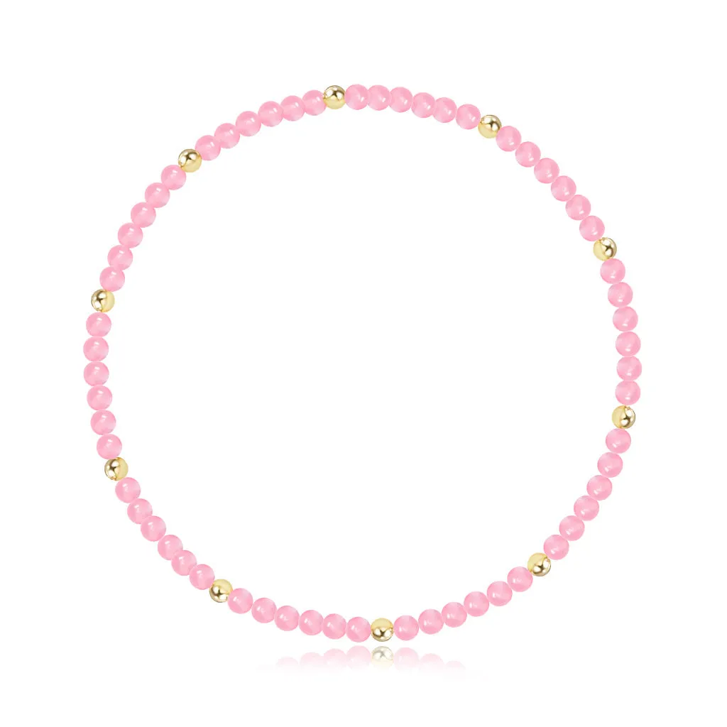 Gemstone and Gold Bead Bracelet