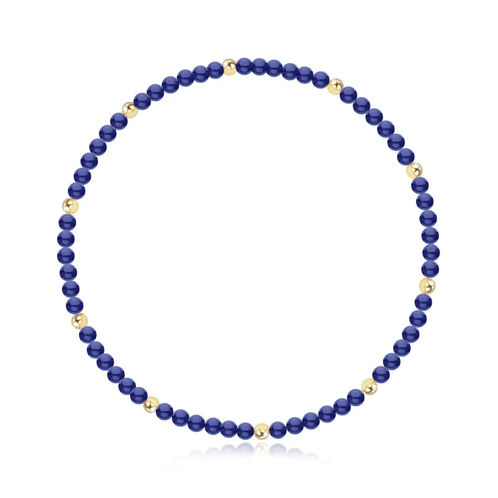 Gemstone and Gold Bead Bracelet
