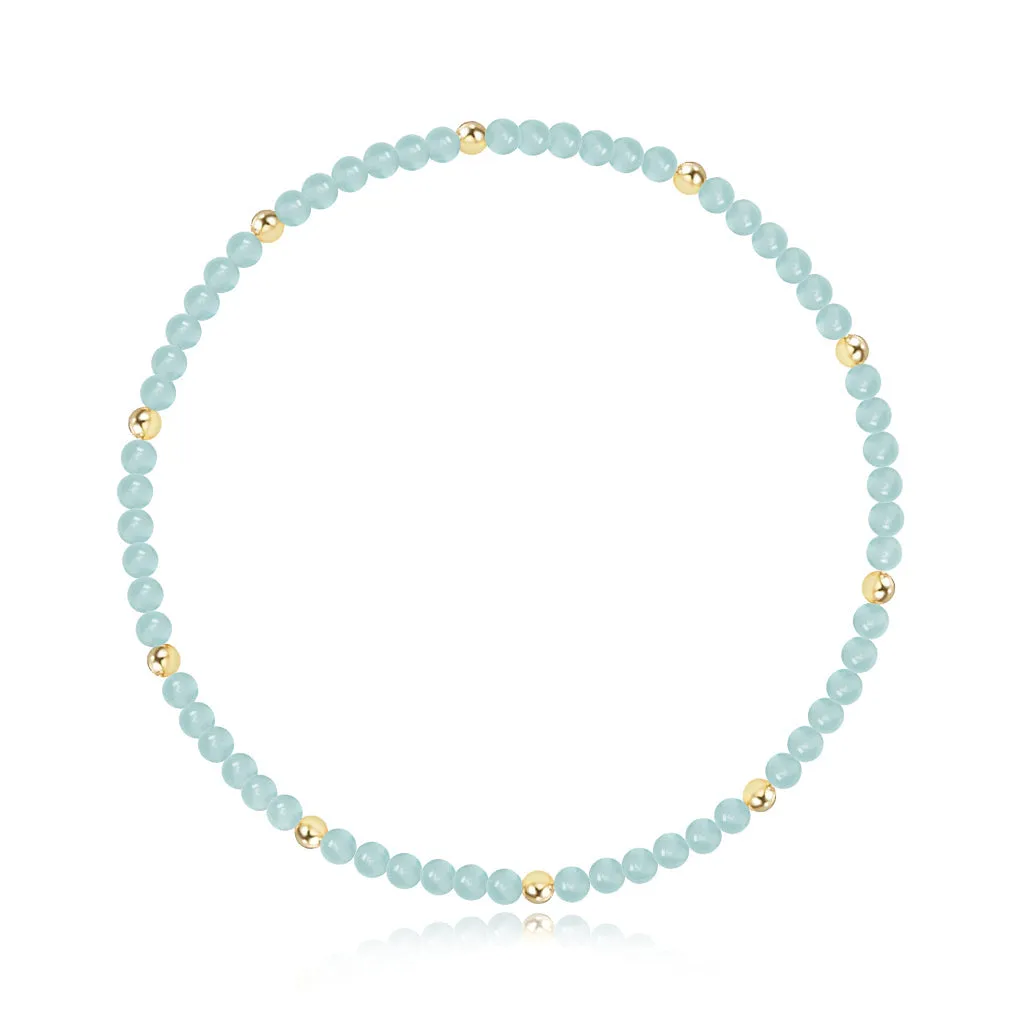 Gemstone and Gold Bead Bracelet