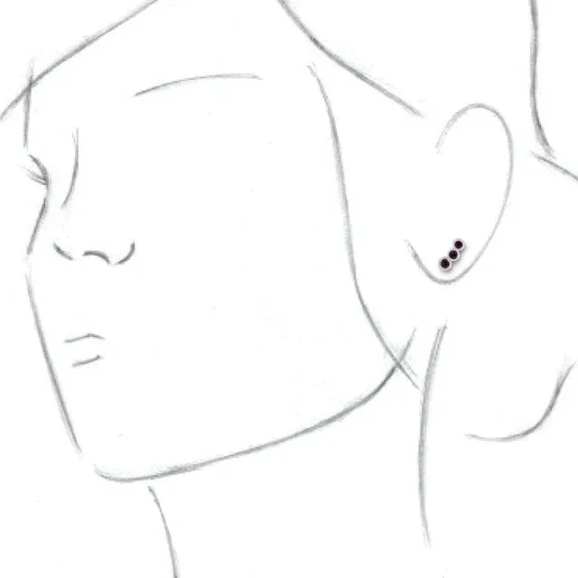 Gemstone Ear Climbers