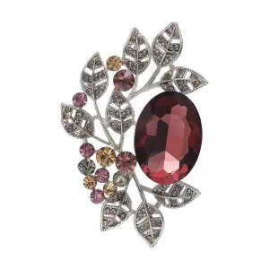 Gilded Garden Gem Brooch