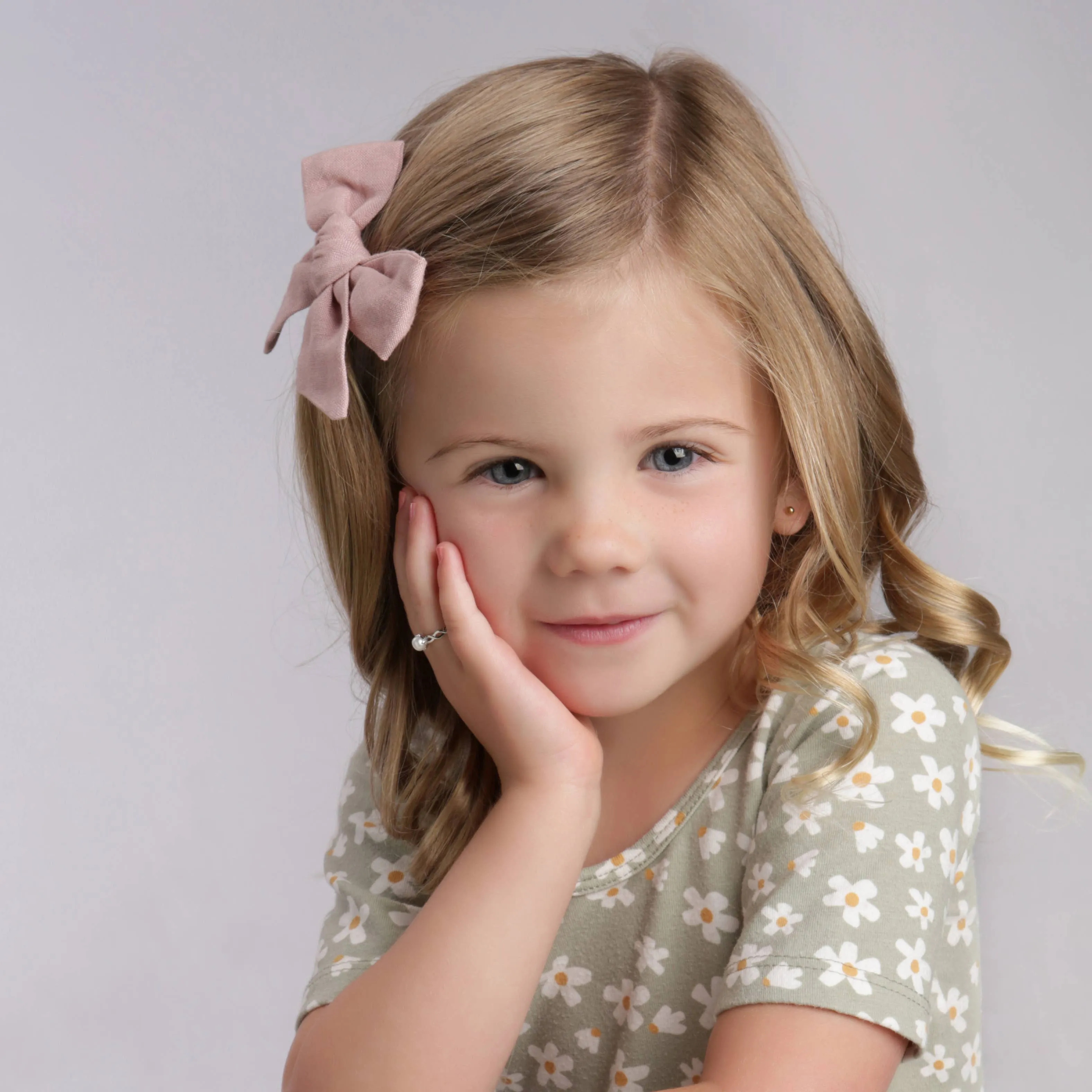 Girls Sterling Silver Freshwater Pearl Ring for Babies and Girls