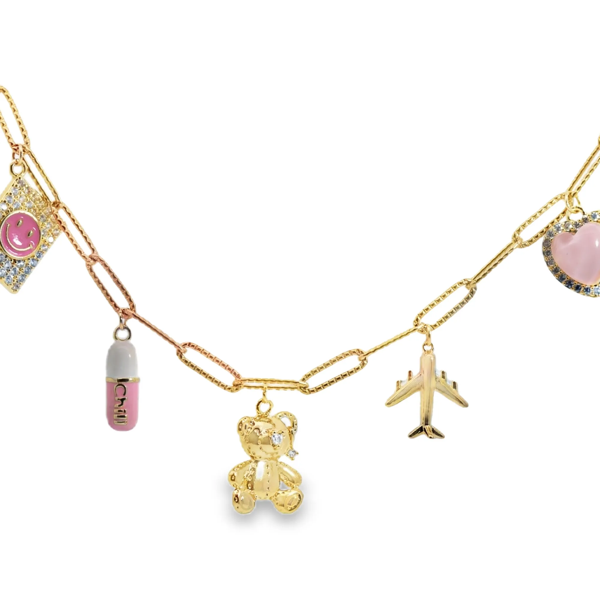 Girly Twirly Charm Necklace