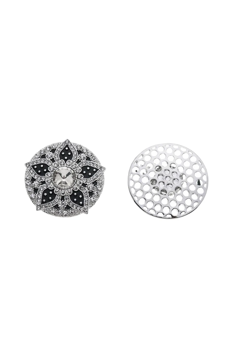 Giselle Magnetic Brooch in Black