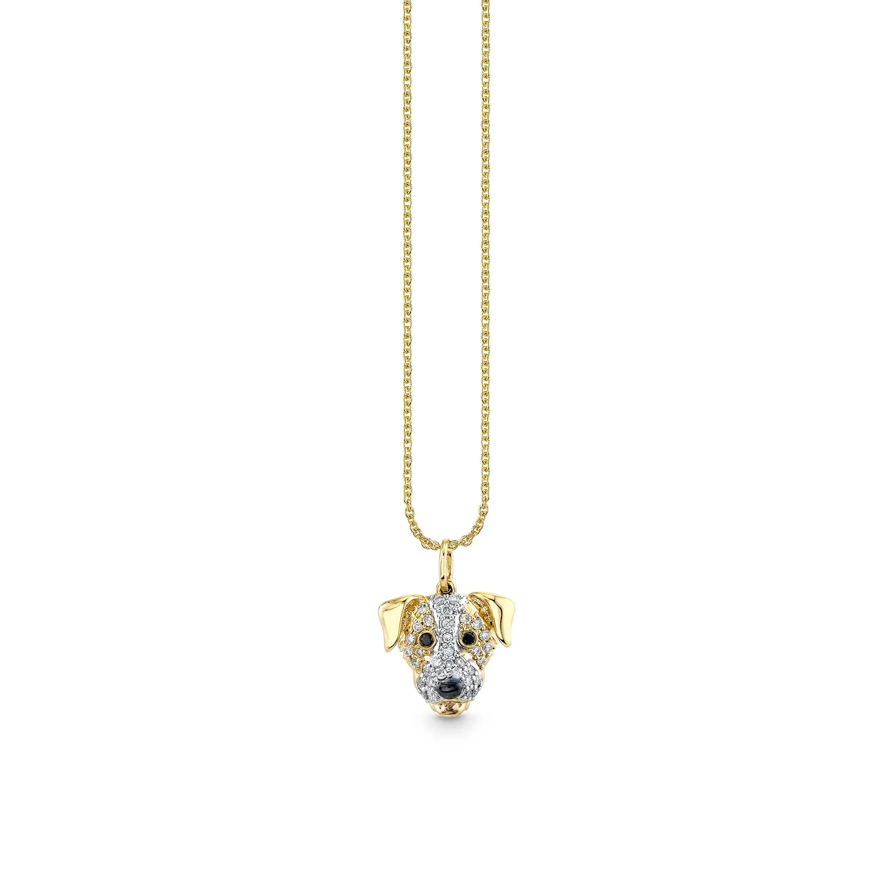 Gold & Diamond Jack Russell Charm