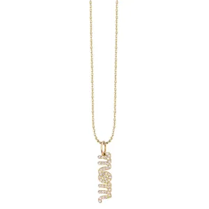 Gold & Diamond Mom Necklace