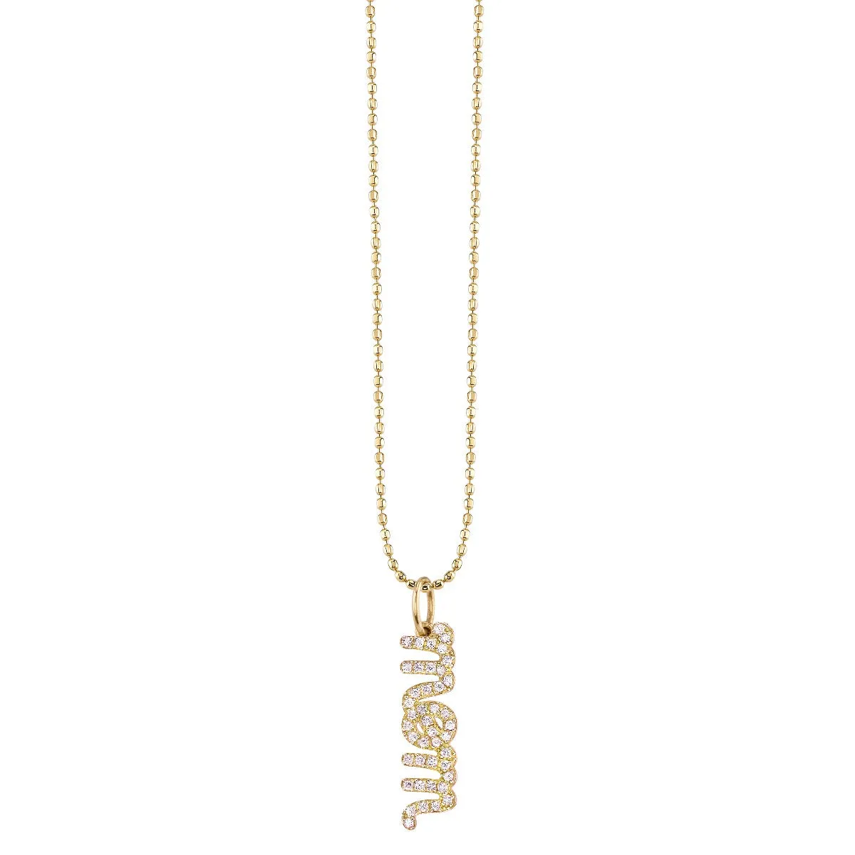 Gold & Diamond Mom Necklace