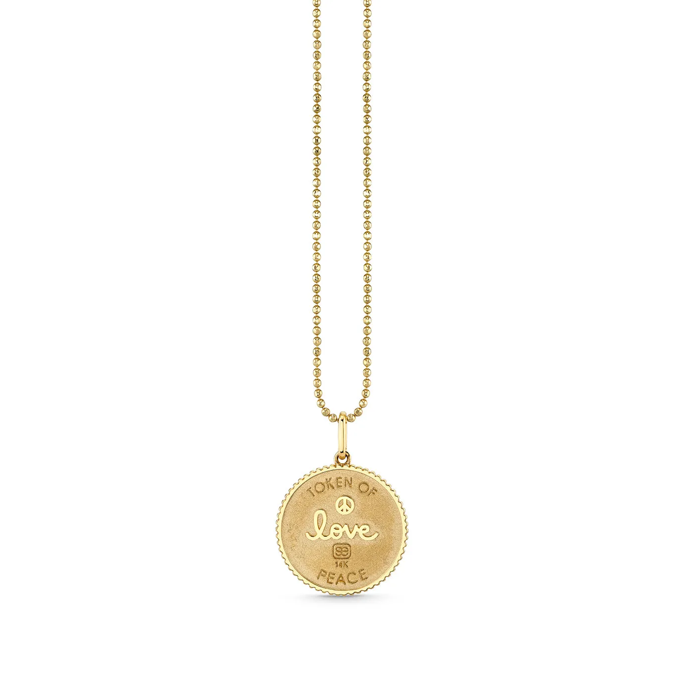 Gold & Diamond Small Sand Dollar Coin