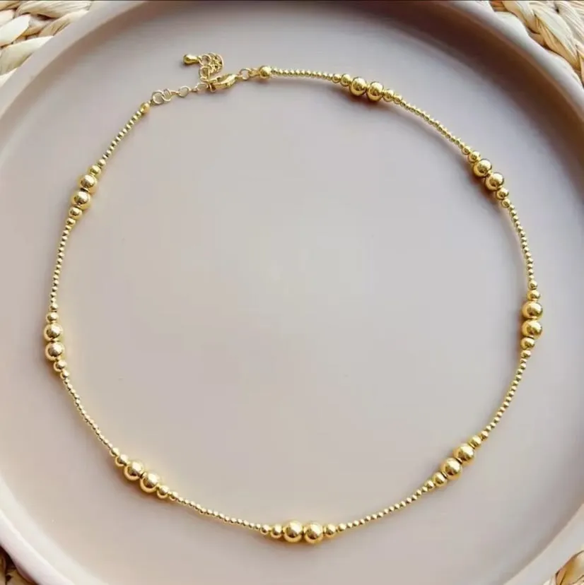 Gold Beaded Necklace