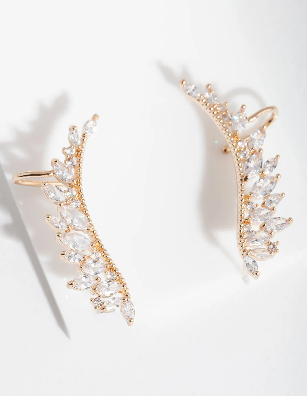 Gold Boho Cubic Zirconia Ear Climber