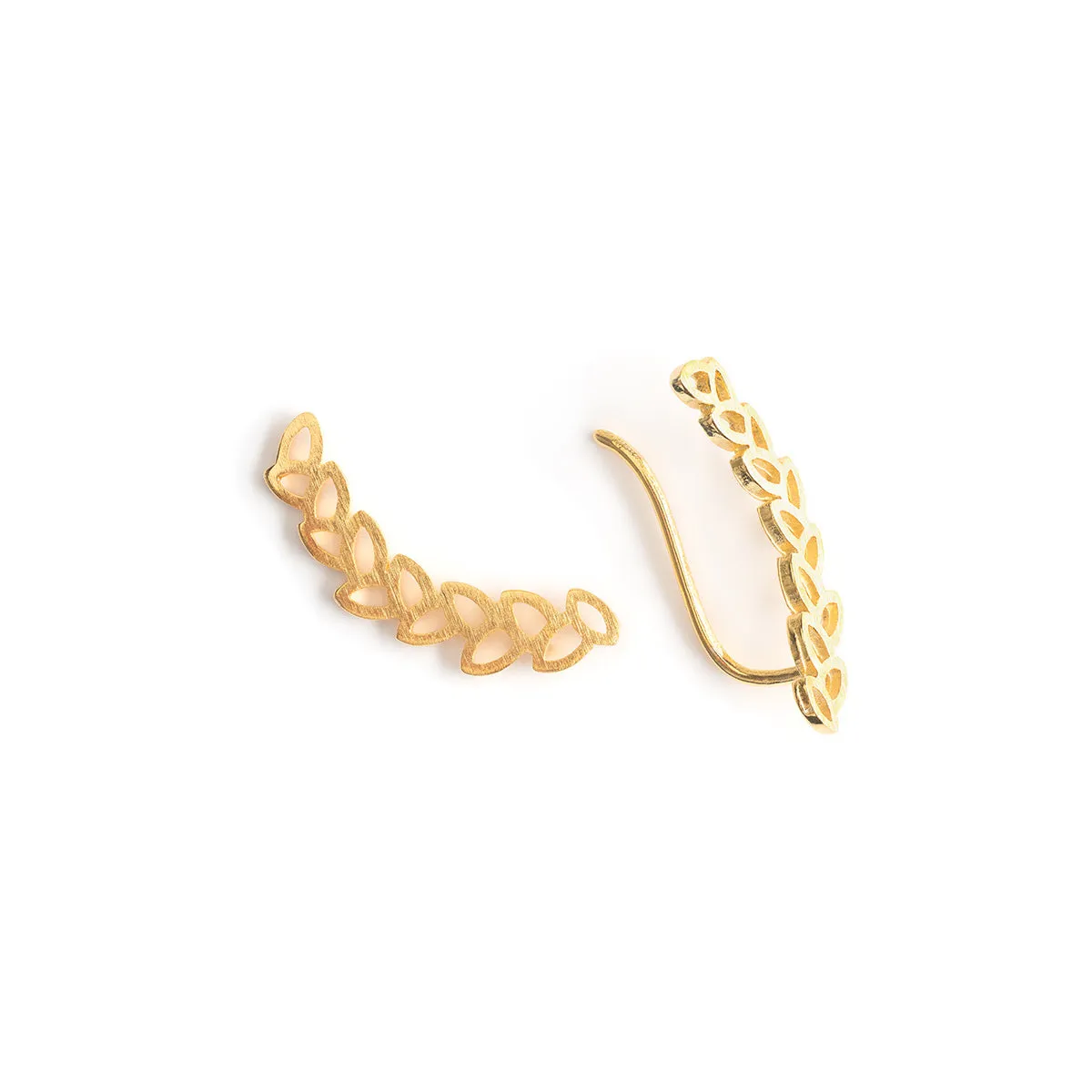 Gold Leaf Ear Climber