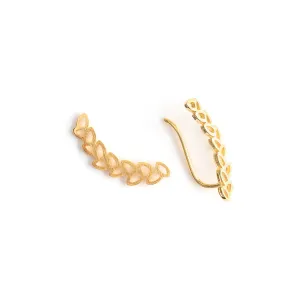Gold Leaf Ear Climber