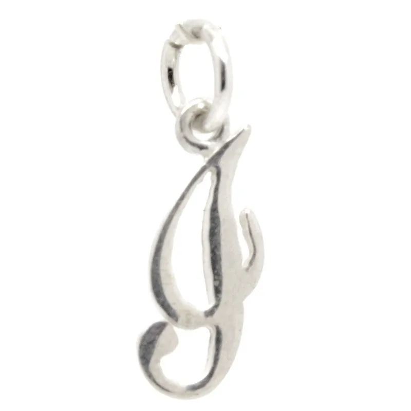 Gold Small Italic I Charm
