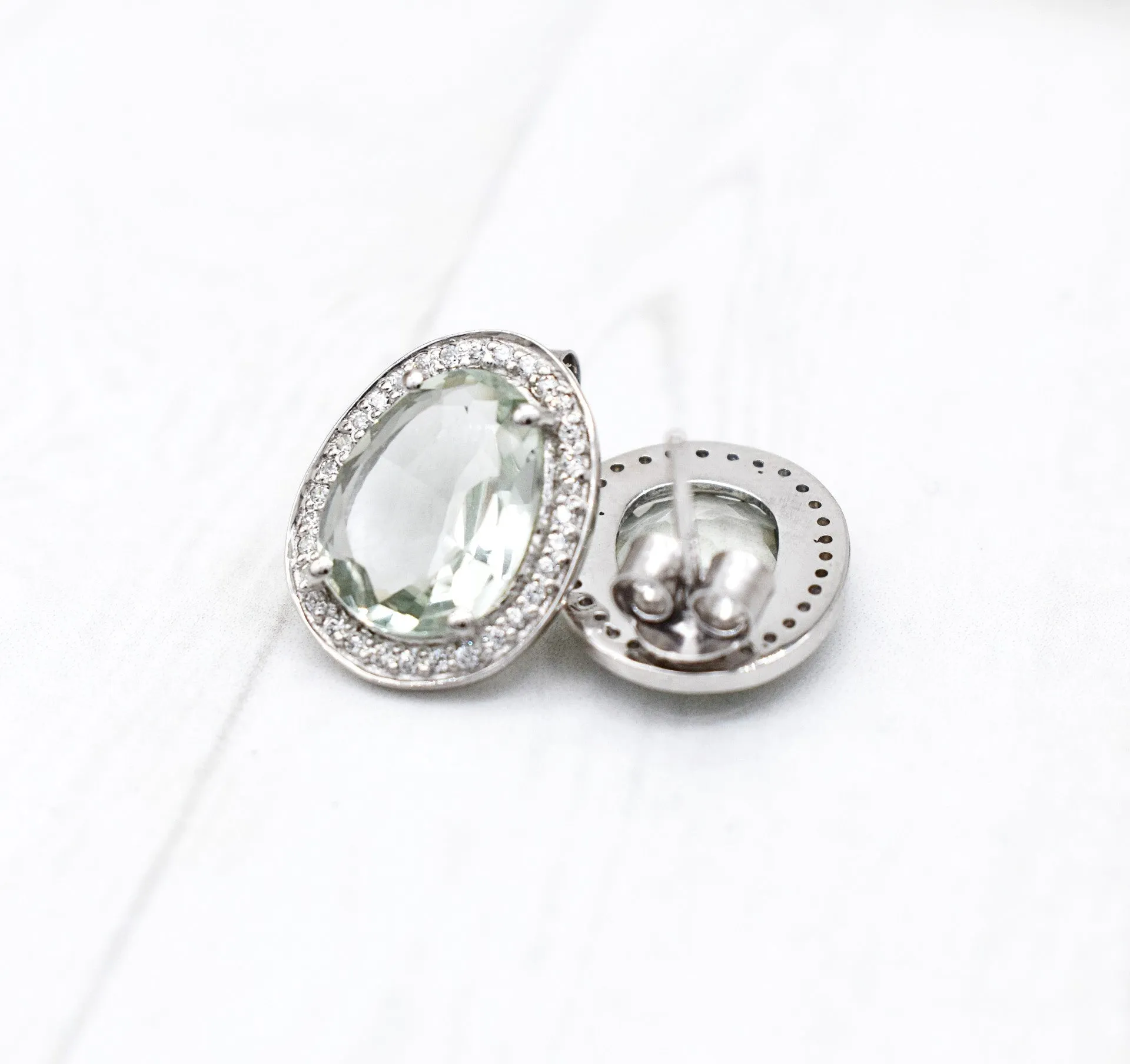 GREEN AMETHYST EARRINGS