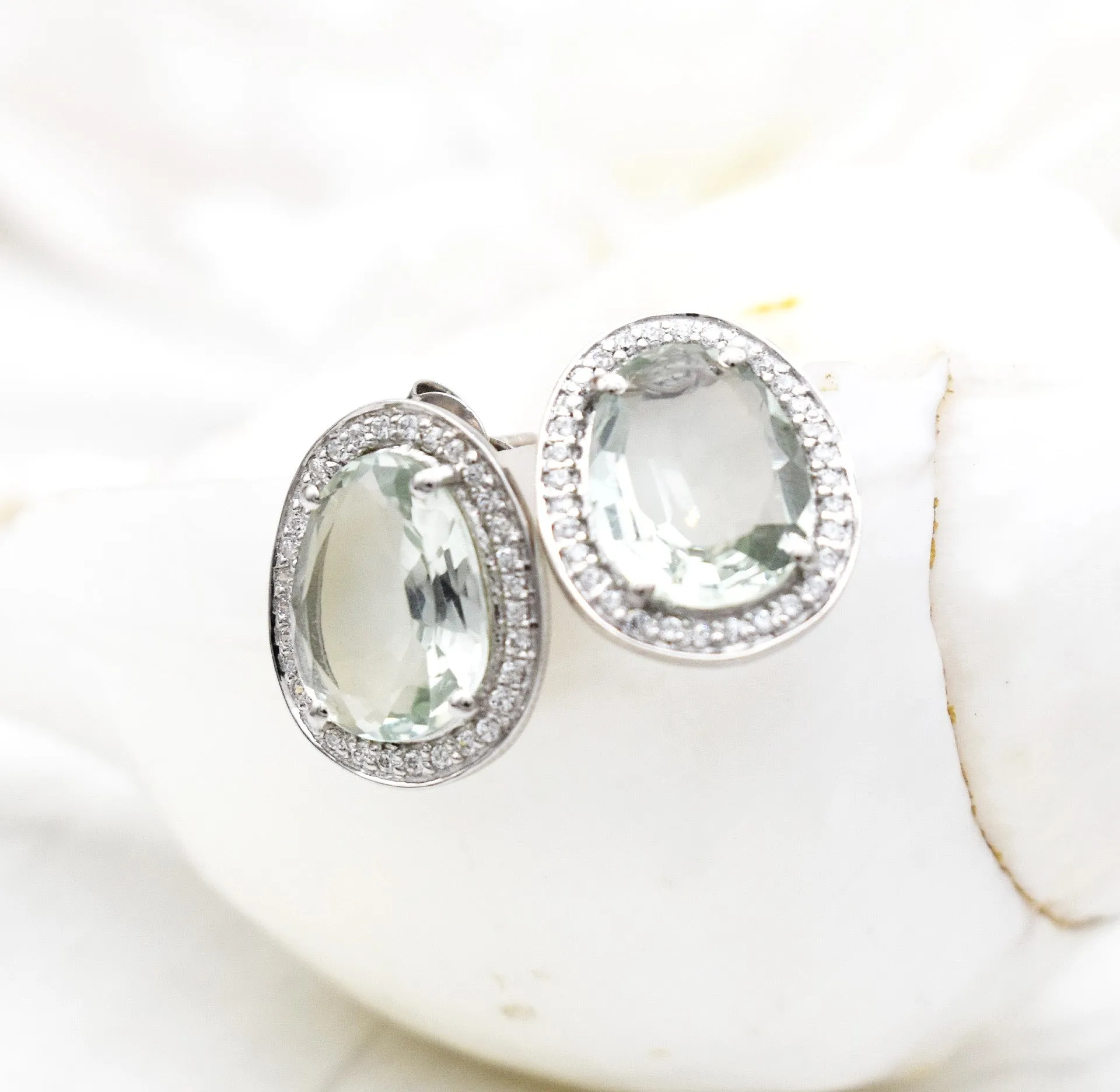 GREEN AMETHYST EARRINGS
