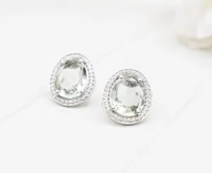 GREEN AMETHYST EARRINGS