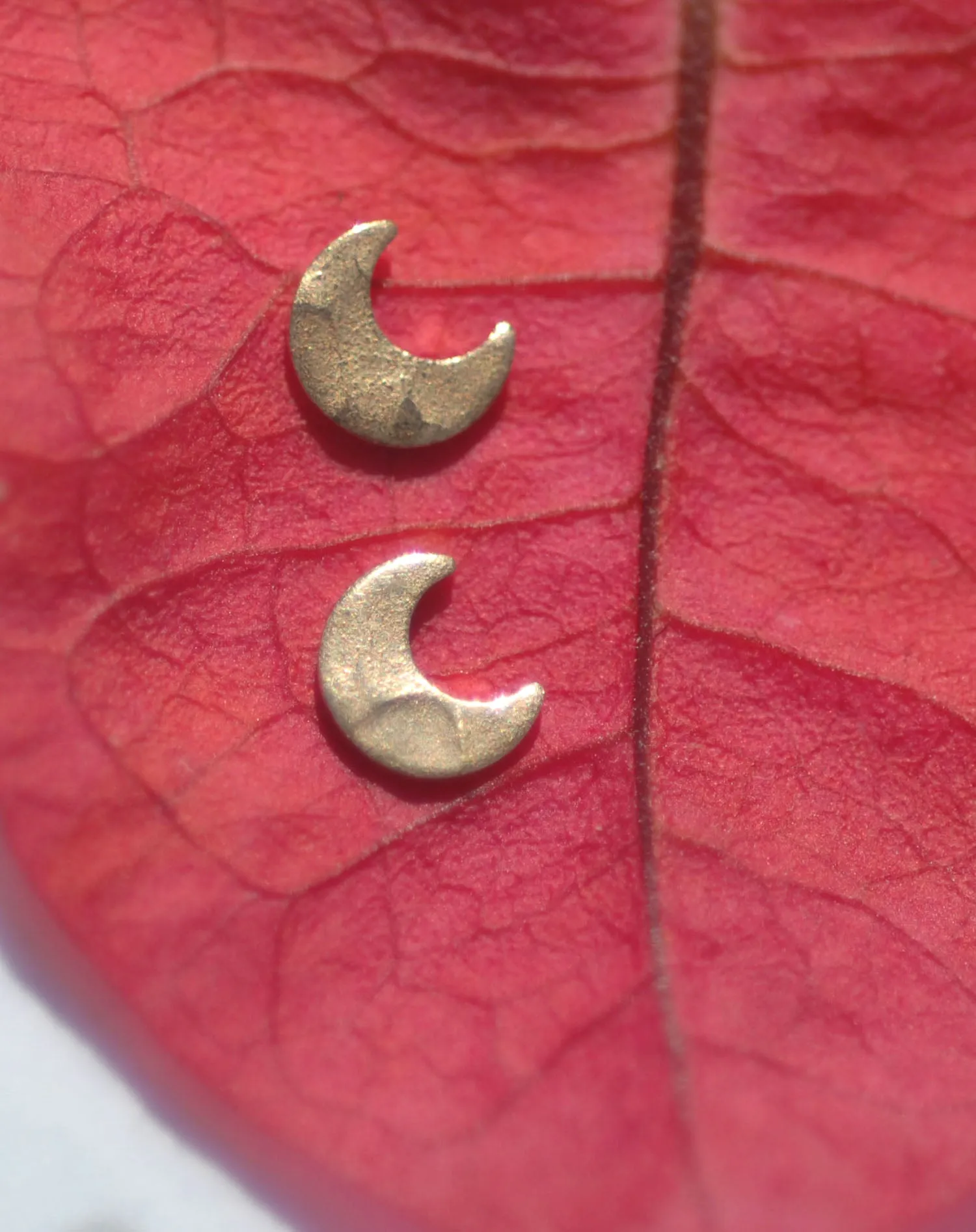 Hammered Tiny Metal Moon Blanks