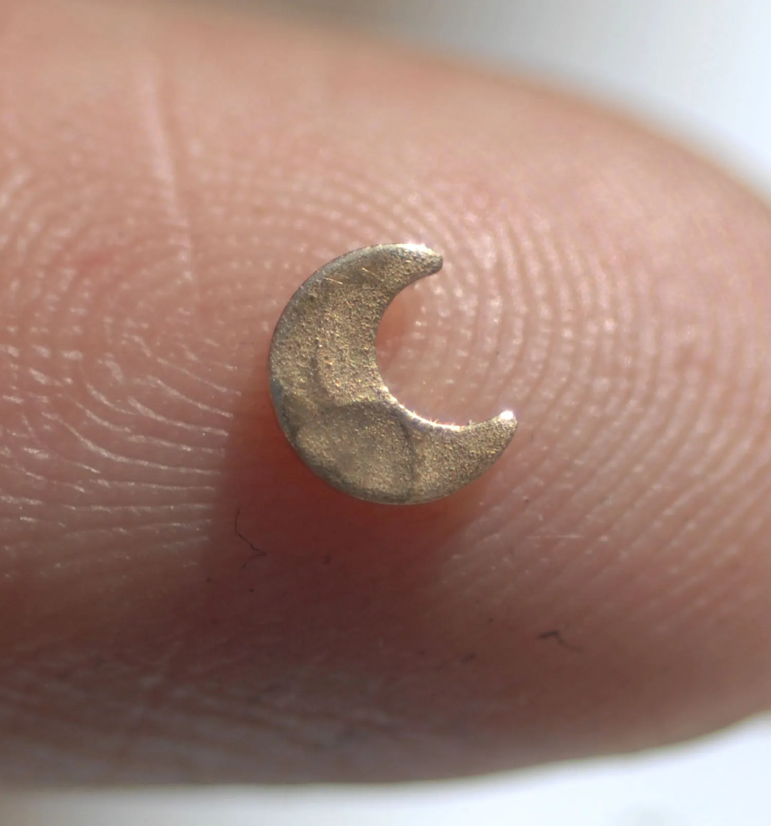 Hammered Tiny Metal Moon Blanks