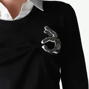 Hand-shaped Brooch Pin