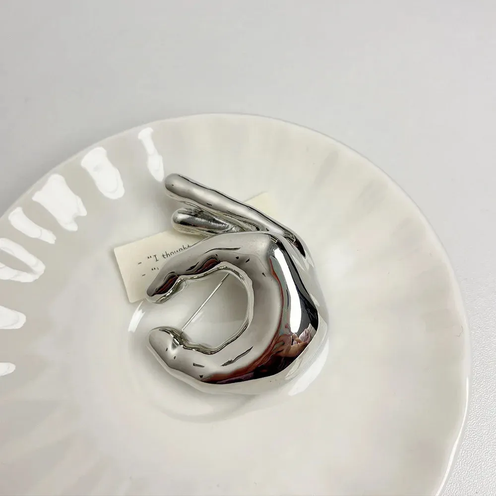 Hand-shaped Brooch Pin