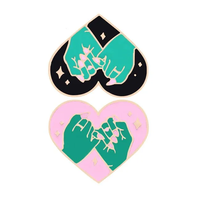 Heart Brooches