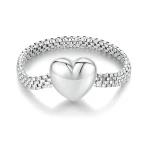 Heart Chain Ring