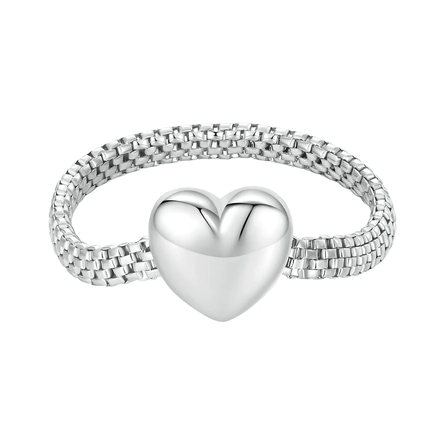 Heart Chain Ring