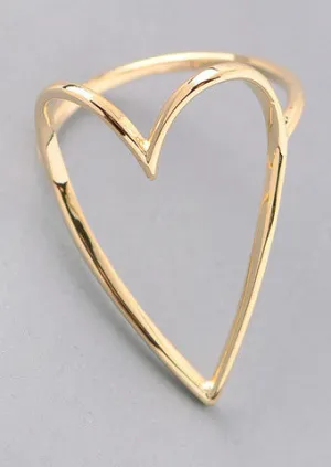 Heart Cutout Rings