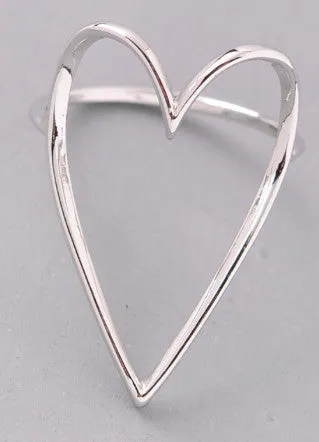 Heart Cutout Rings