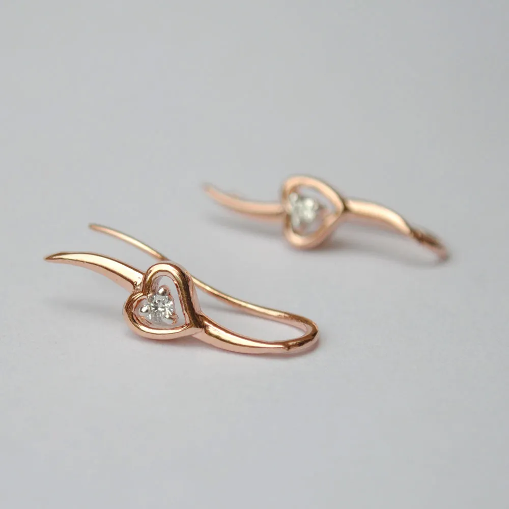 Heart Ear Climber Cuff